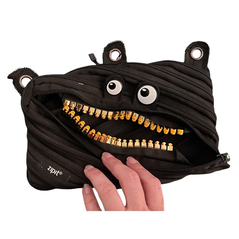 ZIPIT Gorge 3-Ring Binder Pencil Pouch, holds up to 60 Pens, Made of One Long Zi